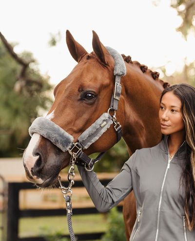 Silver Cloud Fur Halter & Lead rope (Pony) Equestrian Stockholm