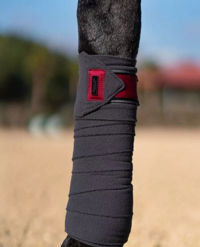 Wild Rose Fleece Bandages Equestrian Stockholm