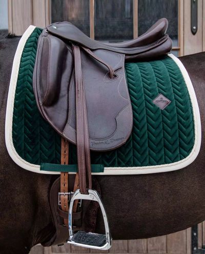 Dressage Velvet Contrast Pine Green Full