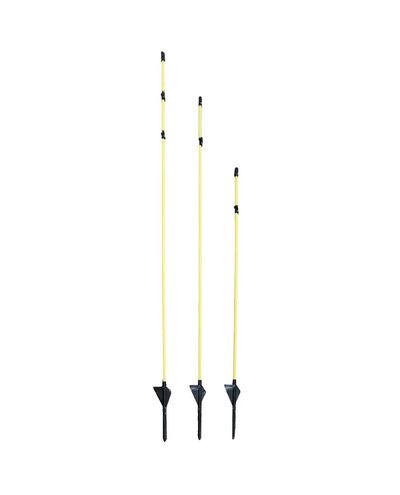Olli Bastón de fibra de vidrio amarillo 160/138cm