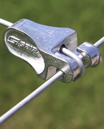 Gripple T-Clip (3.25mm-4.20mm) conector para alambre de acero y malla